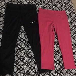 2 pair Nike Capri